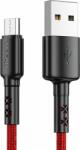 Vipfan X02 USB-A apa - MicroUSB-B apa 2.0 Töltő kábel - Piros (1.8m) (X02MK-1.8M-RED)