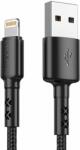 Vipfan X02 USB-A apa - Lightning apa 2.0 Adat és töltő kábel - Fekete (1.8m) (X02LT)