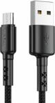 Vipfan X02 USB-A apa - MicroUSB-B apa 2.0 Töltő kábel - Fekete (1.2m) (X02MK-1.2M-BLACK)