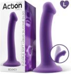 Action Bouncy Liquid Silicone Dildo Hiper Flexible 7.5" 19 cm Size L Purple Dildo