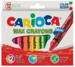 CARIOCA Creioane cerate Carioca Wax Crayons Maxi, 12 buc/set