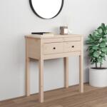 vidaXL Masă consolă, 70x35x75 cm, lemn masiv de pin (814609)