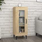 vidaXL Servantă, stejar sonoma, 34, 5x34x90 cm, lemn compozit (812405) Comoda