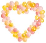 PartyDeco Ghirlandă de baloane - Inimă roz-aurie 160 cm