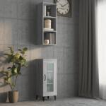 vidaXL Dulap de perete, gri sonoma, 34, 5x32, 5x90 cm, lemn compozit (817457) Raft