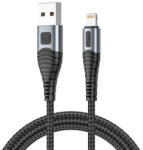 Vipfan Cablu USB la Lightning Vipfan X10, 3A, 1, 2m, impletit (negru)