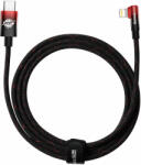 Baseus Cablu pentru incarcare si transfer de date Baseus MVP 2 Elbow, USB Type-C/Lightning, Quick Charge 20W, 2m, Rosu (CAVP000320)