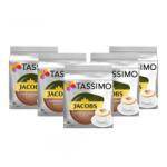 Jacobs Set 5 x Cutii Capsule cafea, Jacobs Tassimo Cappuccino, 8 bauturi x 190 ml, 8 capsule specialitate cafea + 8 capsule lapte