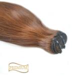 HairExtensionShop Prémium Tresszelt Póthaj Hajhosszabbításhoz Világosbarna 60cm (Szín #8) (VW608)