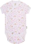 Bio Baby Бебешко боди Bio Baby - органичен памук, 68 cm, 4-6 месеца, розово-бяло (97220103) - baby