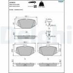 DELPHI set placute frana, frana disc DELPHI LP3622 (LP3622)