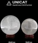  Sfera Cuart Alb Minerala Naturala - 54-63 x 54-63 mm - 1 Buc