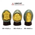  Ou Jad cu Buddha Sculptat Natural - 47-48 x 34-35 mm - (XXL) - 1 Buc