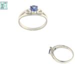  Inele din Argint 925 - Tanzanit - Diametru 17, 5 mm - Picatura Fatetat - 7x20x22 mm