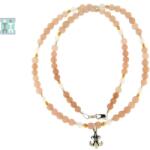 Colier Morganit Natural Rotund 4x4 mm - Accesorii de Argint 925 - Gold Filled