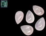  Cabochon Cuart Roz Natural Picatura - 35-38 x 22-26 mm - 1 Buc