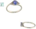  Inele din Argint 925 - Tanzanit - Diametru 18 mm - Oval Fatetat - 6x21x23 mm