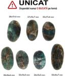  Cabochon Kyanit Verde Druzy Natural Oval - 24-55 x 15-17 x 5-7 mm - 1 Buc