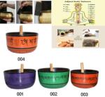  Bol Muzical Tibetan din Aluminiu Gravat cu Bat - 22-25 x 22-25 x 11-13 cm - 1 Buc Castron
