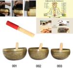  Bol Muzical Tibetan Gravat - Floare Vietii - din 7 Metale cu Bat - 14-20 x 14-20 x 8-9 cm -1 Buc Castron