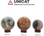  Sfera din Jasp Oceanic Druzy Minerala Naturala - 75-77 x 75-77 mm - 1 Buc