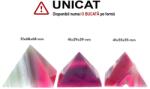  Piramida din Agata Colorata Druzy Minerala Naturala - 41-51 x 55-68 x 55-68 mm - 1 Buc - concepttropic - 112,00 RON