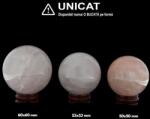  Sfera din Cuart Roz Minerala Naturala - 50-60 mm - 1 Buc