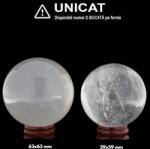  Sfera Cuart Alb Minerala Naturala - 59-63 x 59-63 mm - 1 Buc