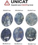 Pandantiv Dumortierit Natural cu Gaura - Oval - 48-55 x 33-43 x 6-8 mm - 1 Buc