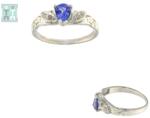  Inele din Argint 925 - Tanzanit - Diametru 18 mm - Picatura Fatetat - 7x21x22 mm