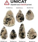  Cabochon Agata Muschi Indonesia Natural - Picatura - 26-42 x 17-43 x 6-9 mm - 1 Buc