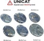  Pandantiv Dumortierit Natural cu Gaura - Oval - 44-51 x 30-42 x 6-8 mm - 1 Buc