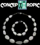  Set Colier si Bratara din Piatra Lunii Rainbow - Turmalina - Accesorii Argint 925 - concepttropic - 279,00 RON