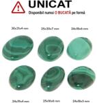  Pandantiv Malachit Natural cu Gaura - Oval - 24-30 x 16-21 x 4-7 mm - 1 Buc