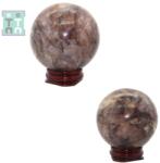  Sfera din Cuart Capsuna Druzy Minerala Naturala - 61x61 mm - Unicat