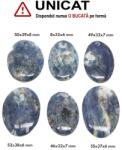  Pandantiv Dumortierit Natural cu Gaura - Oval - 46-55 x 32-39 x 6-8 mm - 1 Buc