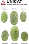  Pandantiv Prehnit Druzy Natural cu Gaura - Oval - 29-43 x 18-24 x 8-11 mm - 1 Buc