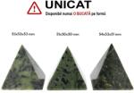  Piramida din Serpentin Minerala Naturala - 51-54 x 50-53 x 50-53 mm - 1 Buc