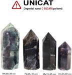  Obelisc din Fluorit Purpuriu Cristal Natural - 52-84 x 21-30 x 20-28 mm - (XXL) - 1 Buc