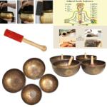  Bol Muzical Tibetan din 7 Metale - Yoga Chakra - cu Bat - 22-31 x 22-31 x 11-12 cm -1 Buc Castron