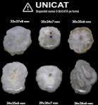  Cabochon Cuart Solar Druzy Natural - Neregulat - 25-36 x 24-27 x 6-8 mm - 1 Buc