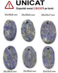 Pandantiv Lapis Lazuli Druzy Natural cu Gaura - Oval - 31-35 x 12-24 x 5-8 mm - 1 Buc