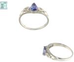  Inele din Argint 925 - Tanzanit - Diametru 18 mm - Picatura Fatetat - 7x21x23 mm