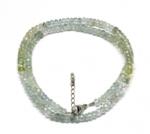  Colier Acvamarin Mix Beril Disc Fatetat - 2-3, 5 x 4-5 mm - Accesorii Argint 925