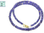  Colier Tanzanit Natural Disc Fatetat 1-4 x 3-6 mm - Accesorii de Gold Filled