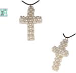  Pandantiv Perle de Cultura Cruce - 52-53 x 33-34 x 10 mm - 1 Buc
