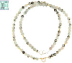  Colier Jasp Kiwi Natural Rotund 4-4, 9 mm - Accesorii de Argint 925 - Gold Filled - concepttropic - 124,00 RON