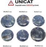  Pandantiv Dumortierit Natural cu Gaura - Disc - 40-49 x 40-49 x 6-8 mm - 1 Buc