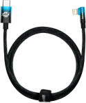 Baseus Cablu de date Baseus MVP 2 Elbow, USB Type-C/Lightning, Quick Charge 20W, 1m, Albastru (CAVP000221)