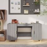 vidaXL Birou, gri sonoma, 140x50x75 cm, lemn compozit (817550)